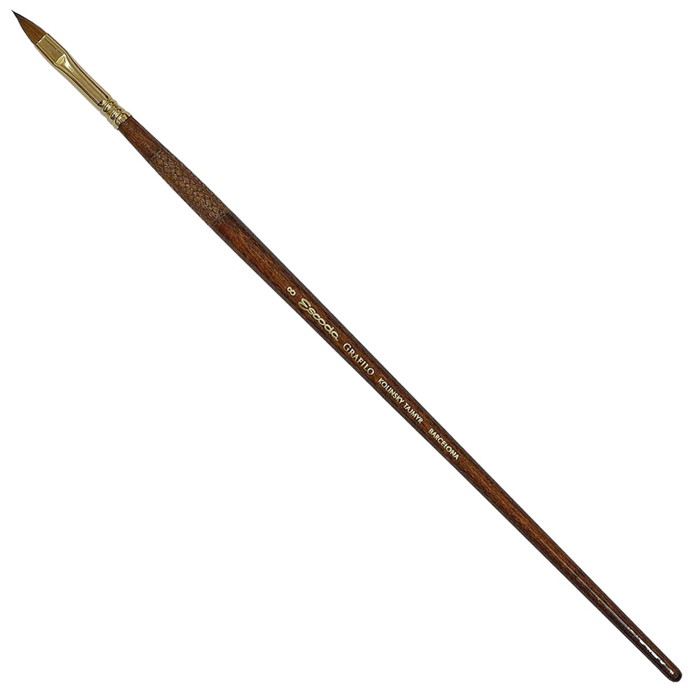 Escoda Reserva Kolinsky Sable Long Brush Filbert #8
