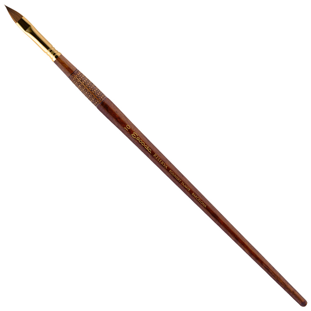 Escoda Reserva Kolinsky Sable Long Brush Filbert #10