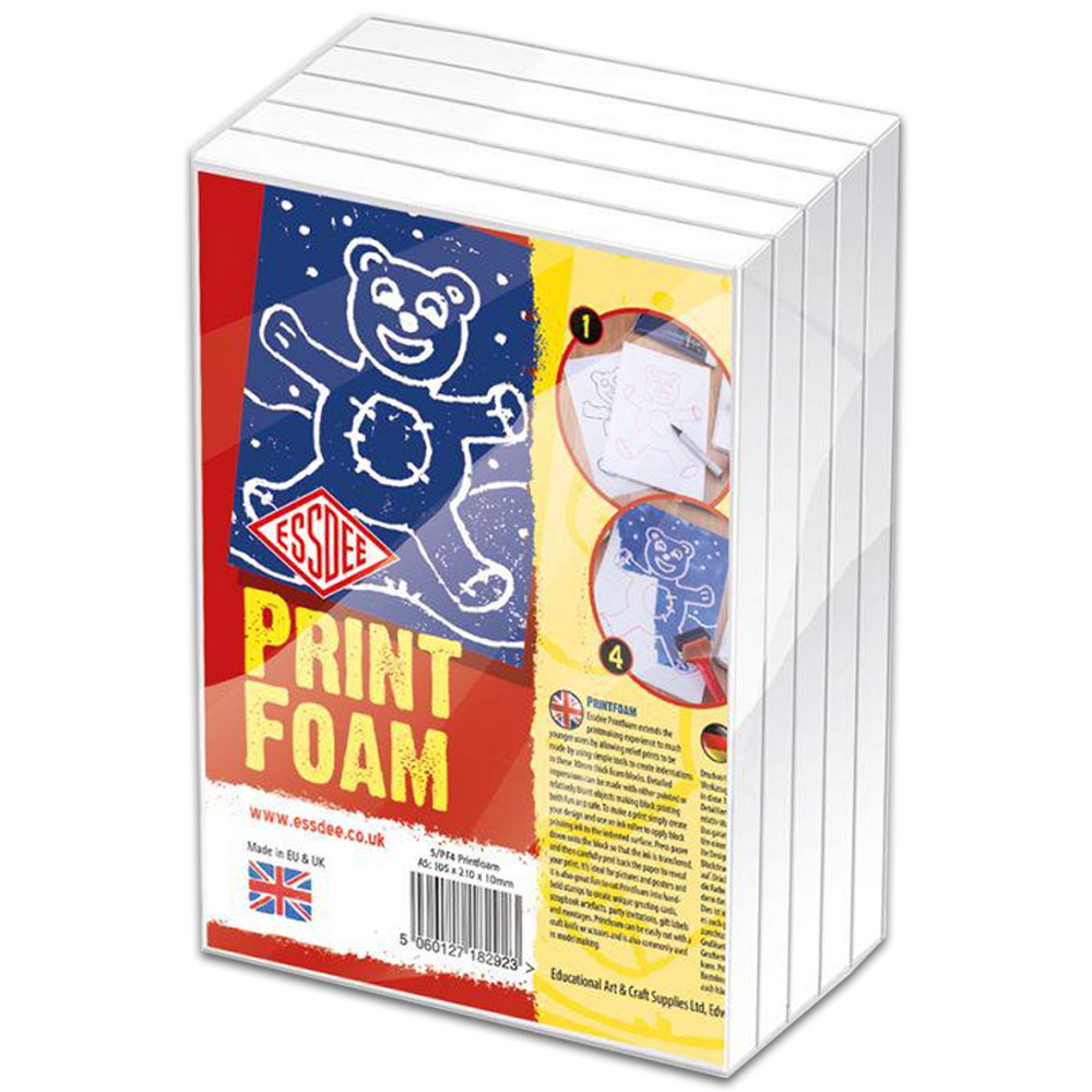 Essdee A5 Print Foam 5 Pack 5.8"x8.3"