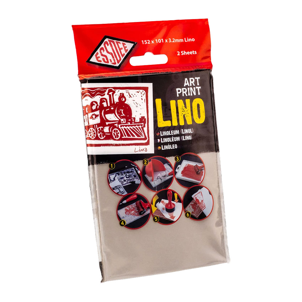 Essdee Art Print Lino 3.2mm 2 Pack 4"x6" Grey