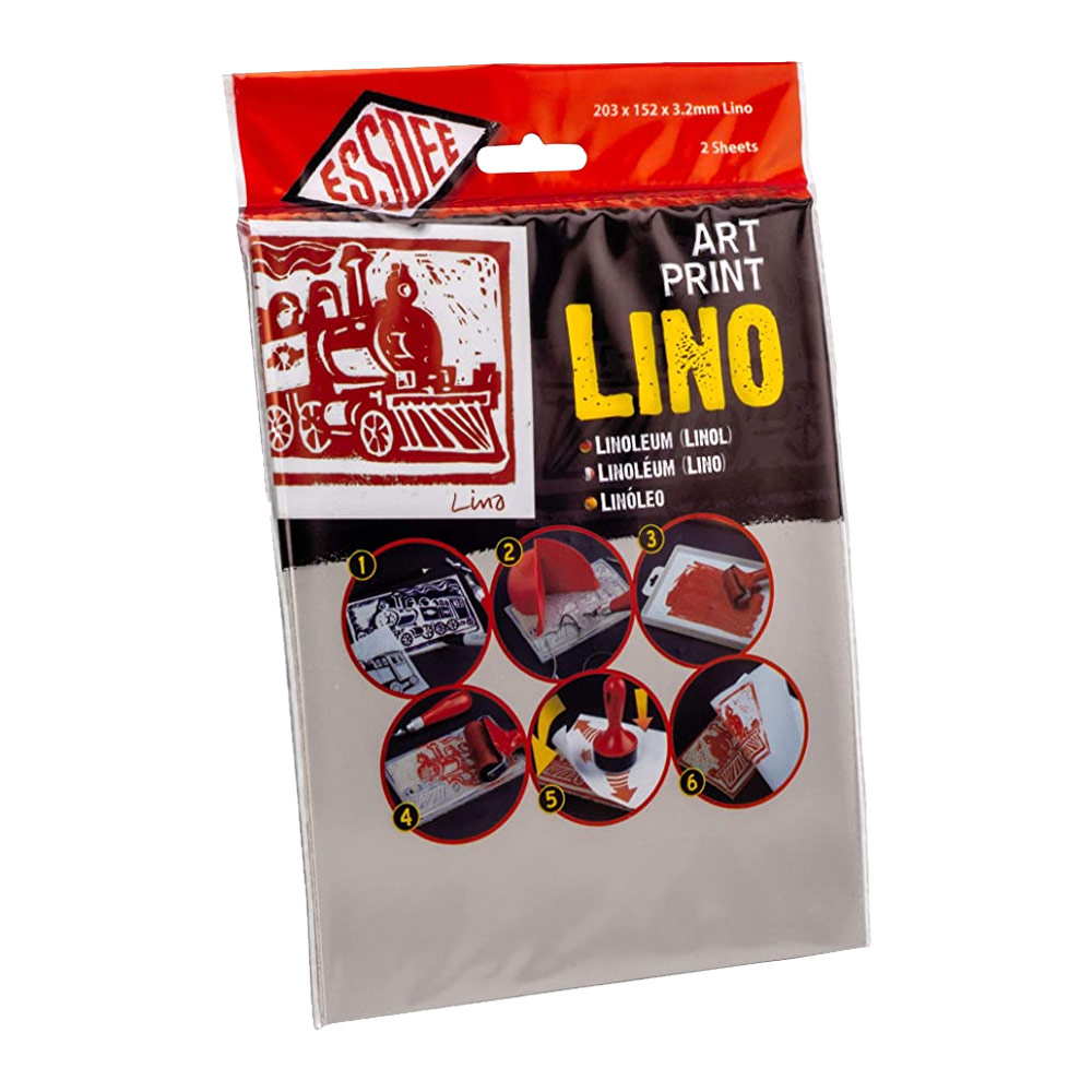 Essdee Art Print Lino 3.2mm 2 Pack 6"x8" Grey