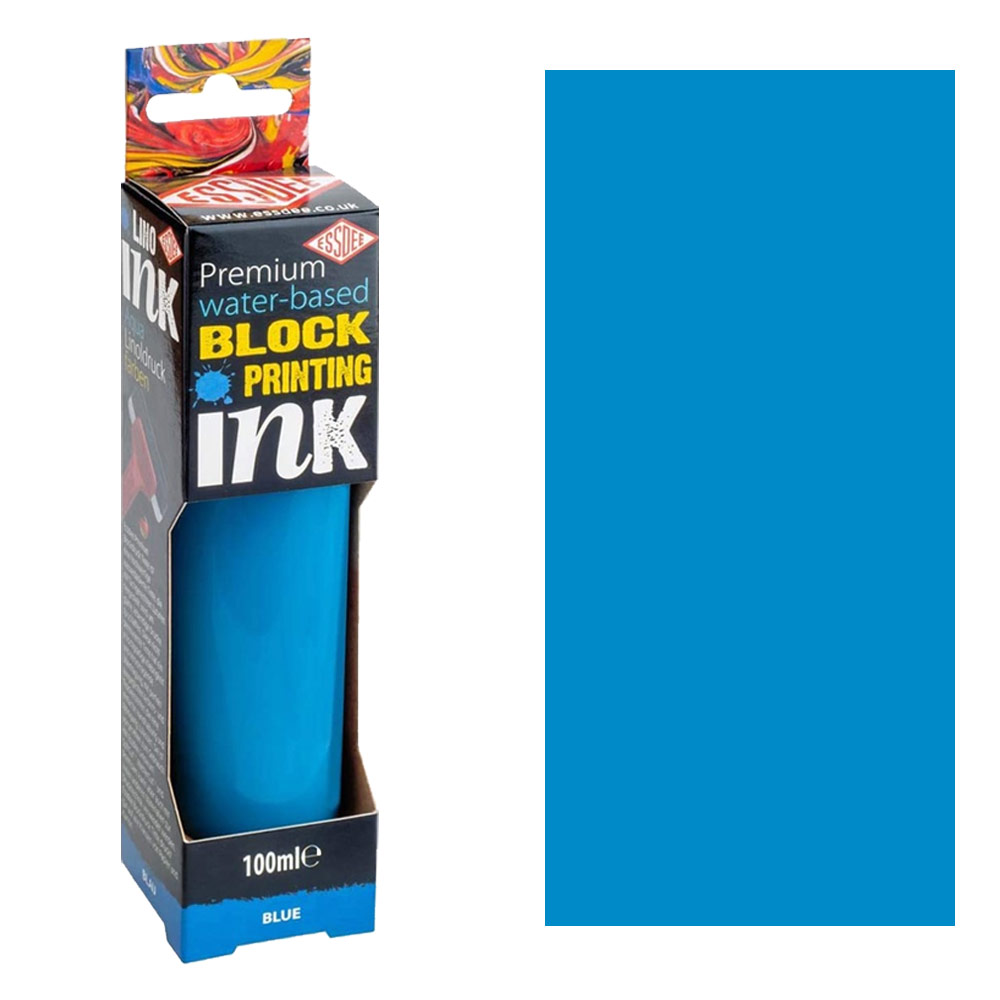 Essdee Premium Water-Based Block Printing Ink 100ml Blue