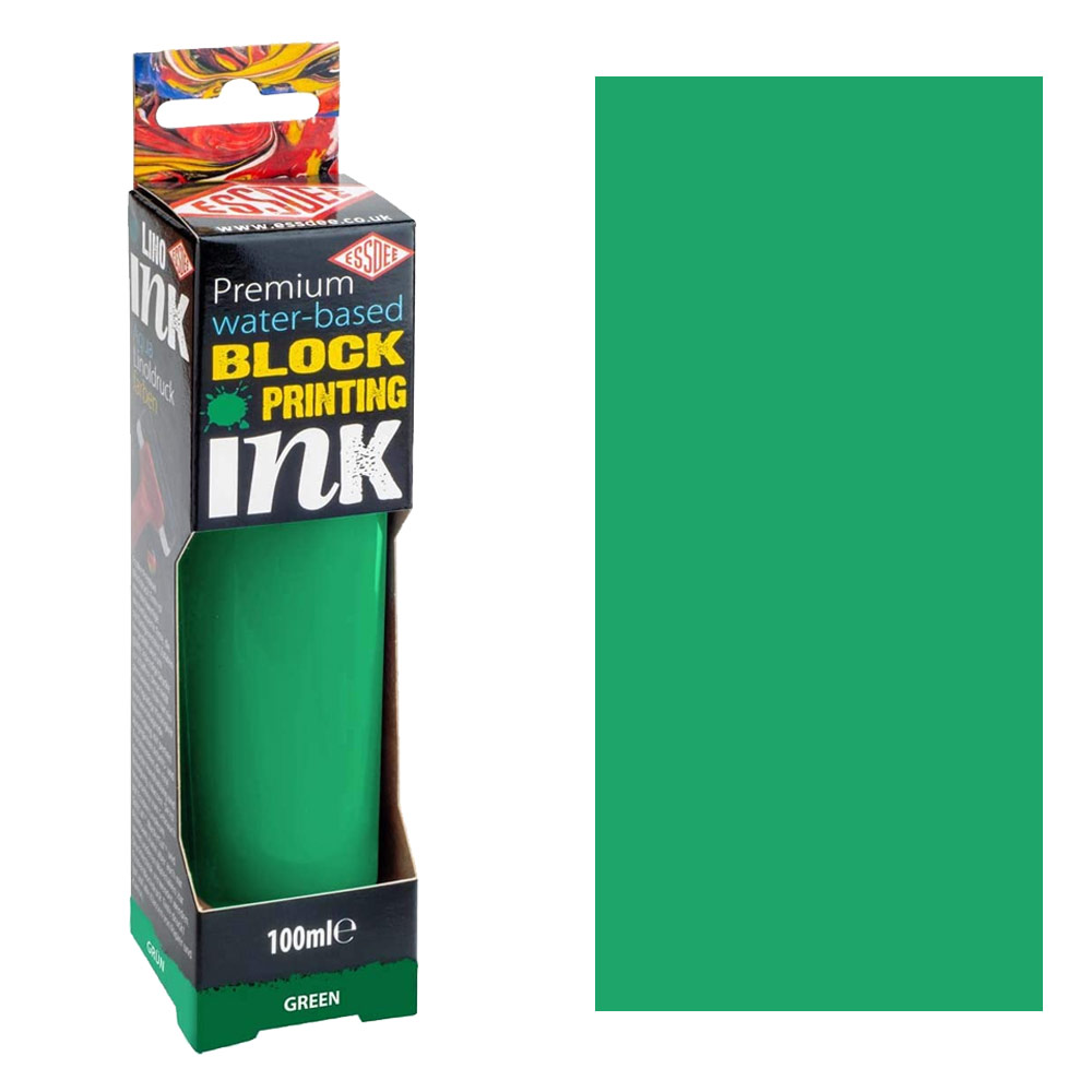 Essdee Premium Water-Based Block Printing Ink 100ml Green