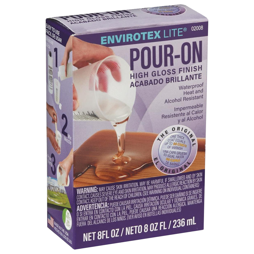 Envirotex Lite High Gloss Pour-on Kit 8 Oz