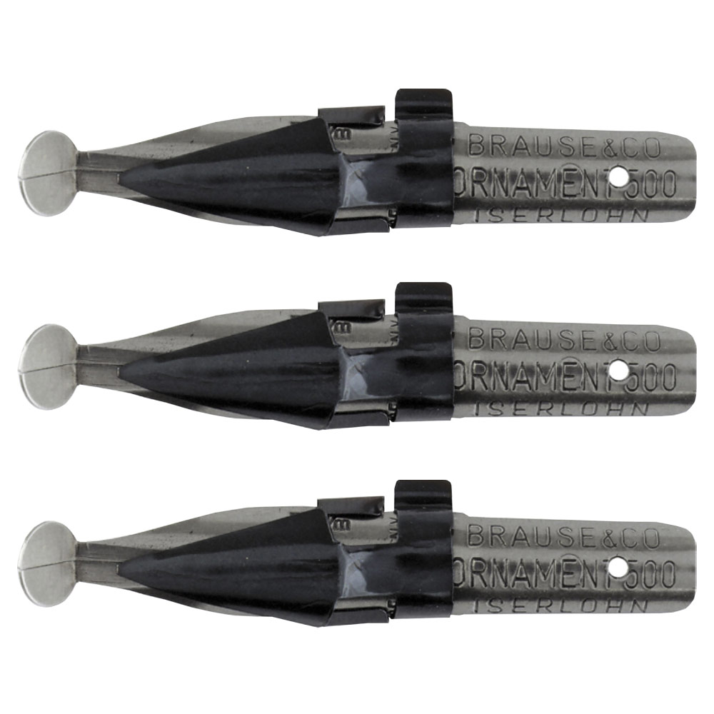 Brause Calligraphy Ornament 500 Nib 3 Pack 5mm