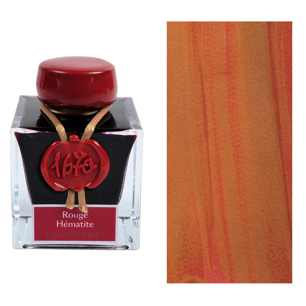 J. Herbin 1670 Anniversary Fountain Pen Ink 50ml Rouge Hematite