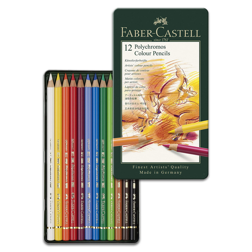 Faber-Castell Polychromos Artists' Color Pencil 12 Set