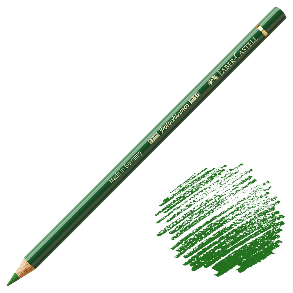 Faber-Castell Polychromos Pencil, No. 167 - Permanent Green Olive