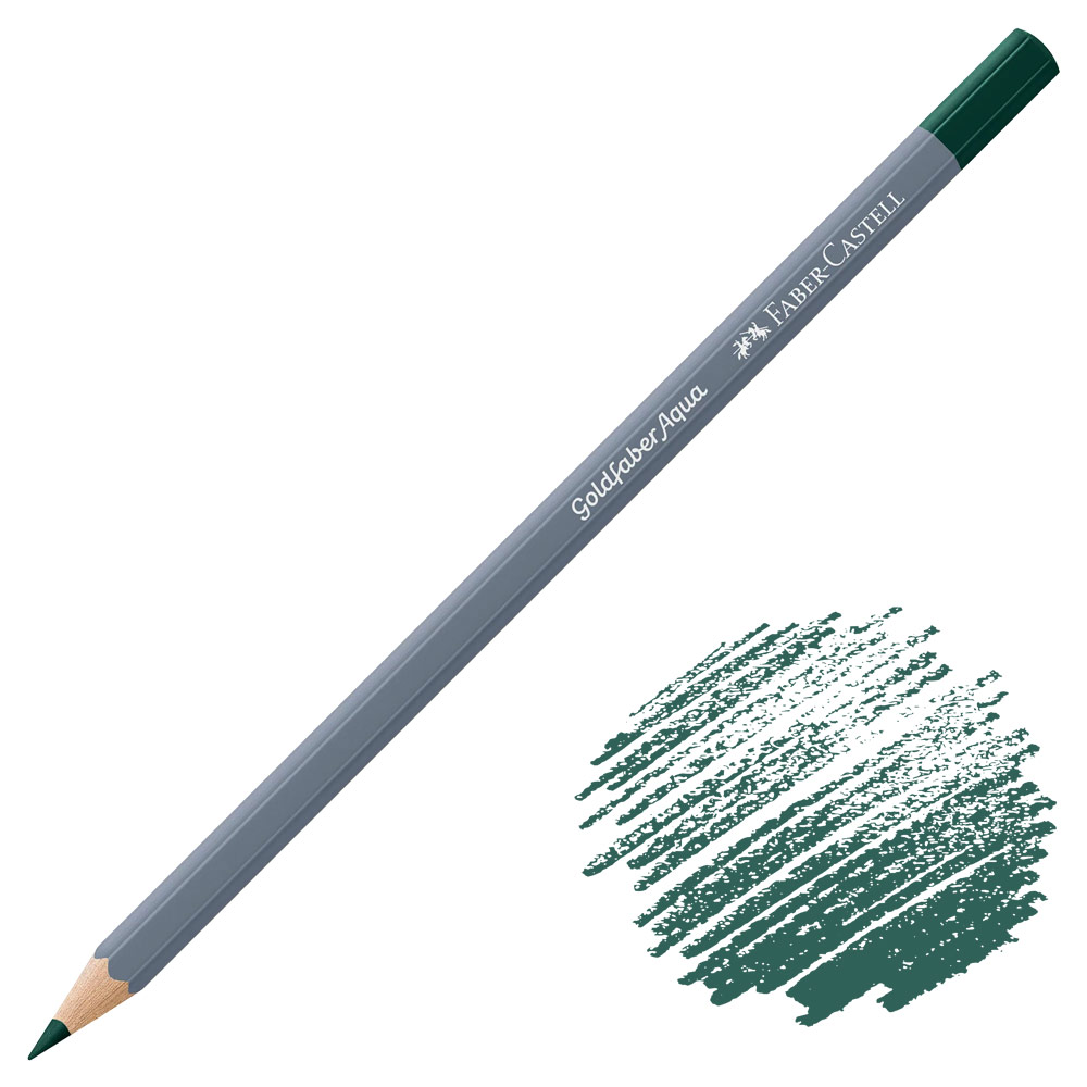 Faber-Castell Goldfaber Aqua Watercolor Pencil Deep Cobalt Green