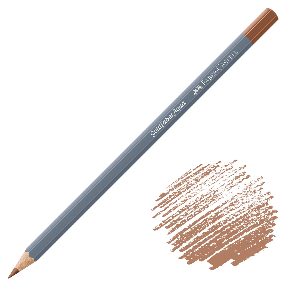 Faber-Castell Goldfaber Aqua Watercolor Pencil Burnt Sienna