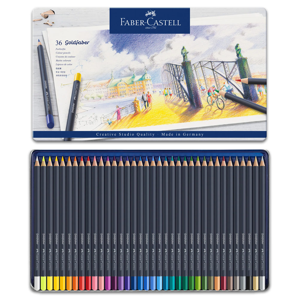 Faber-Castell Goldfaber Color Pencil Tin 36 Set