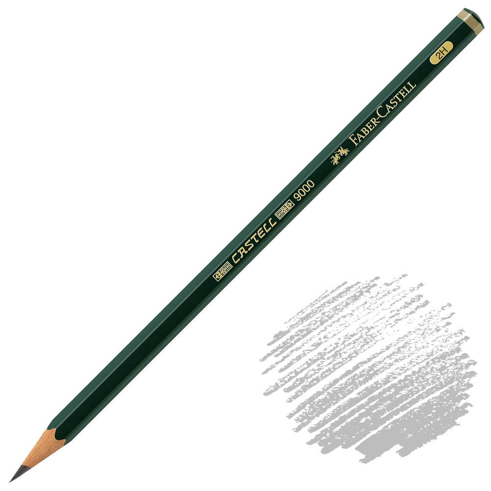 Faber-Castell Castell 9000 Graphite Pencil 2H