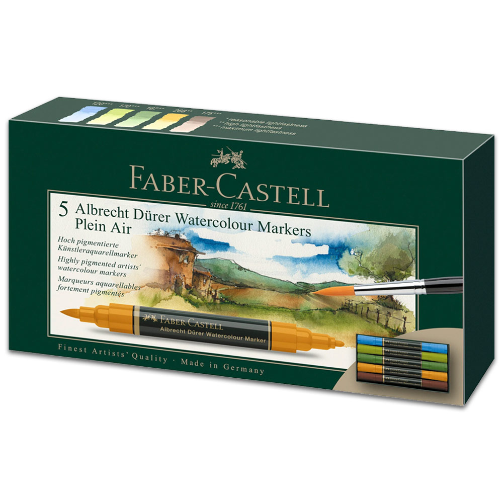Faber-Castell Albrecht Dürer Watercolor Marker Plein Air 5 Set