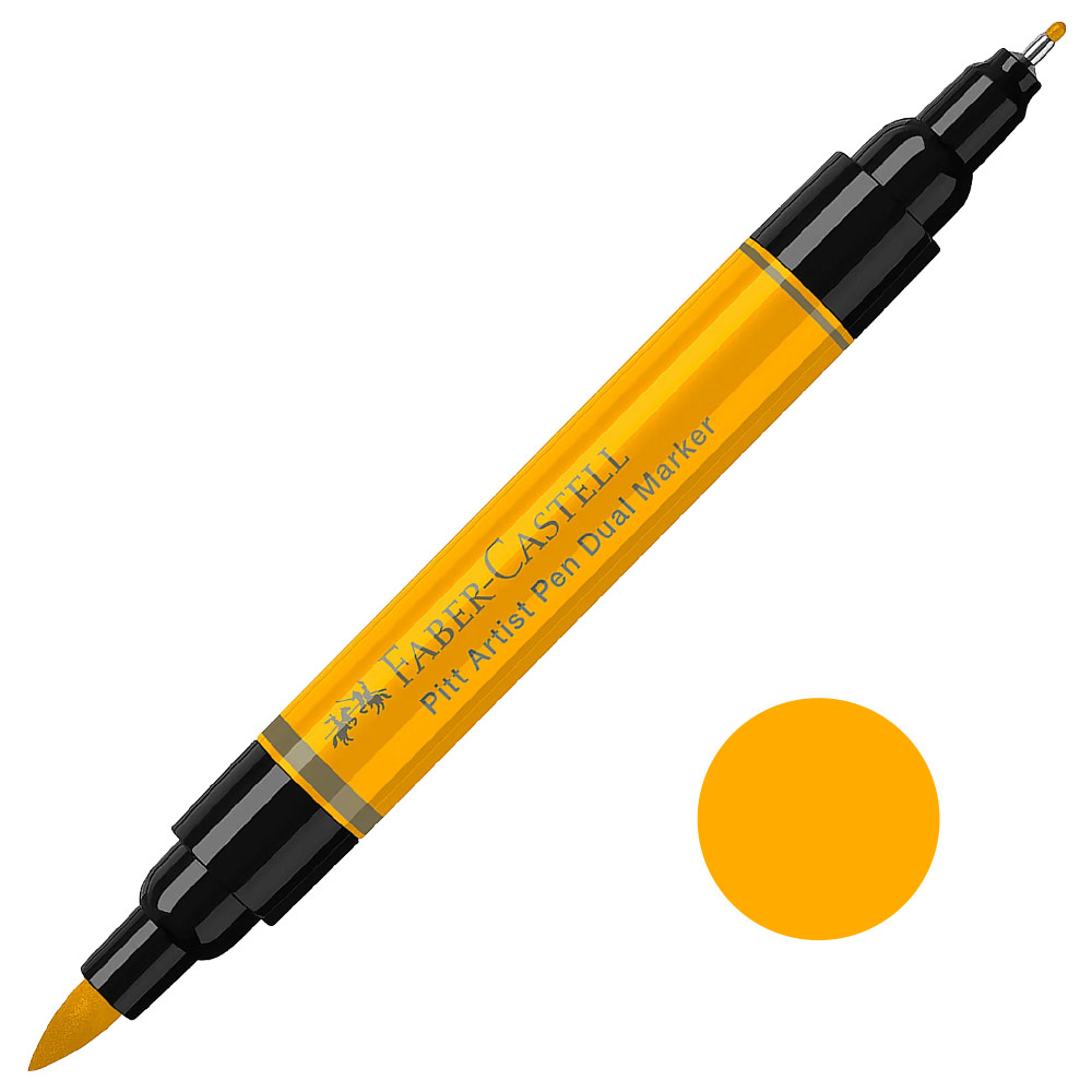 Faber-Castell Pitt Artist Pen Dual Marker Dark Chrome Yellow