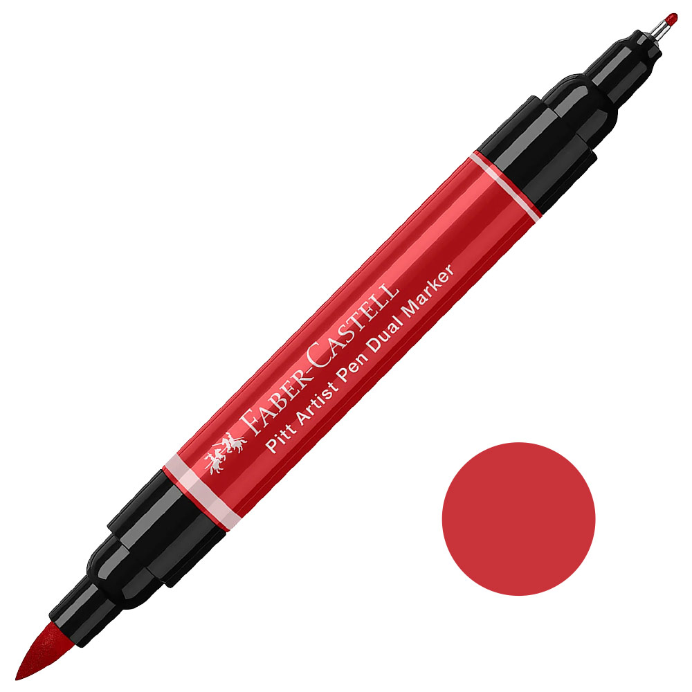 Faber-Castell Pitt Artist Pen Dual Marker Deep Scarlet Red