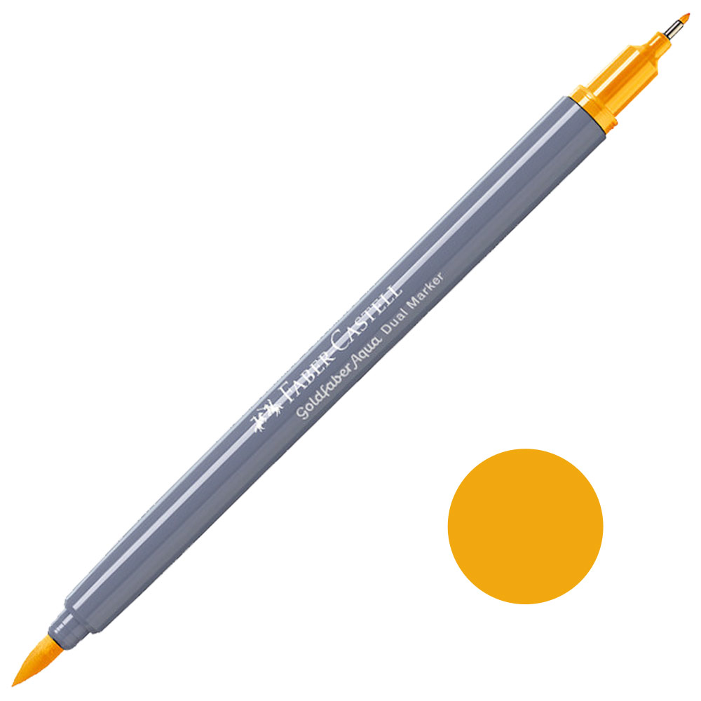 Faber-Castell Goldfaber Aqua Dual Marker 608 Middle Chrome Yellow
