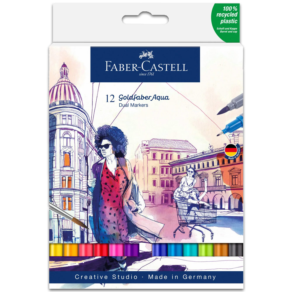 Faber-Castell Goldfaber Aqua Dual Marker 12 Set