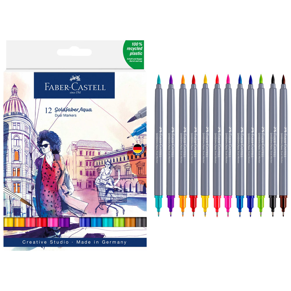 Faber-Castell Goldfaber Aqua Dual Marker 12 Set