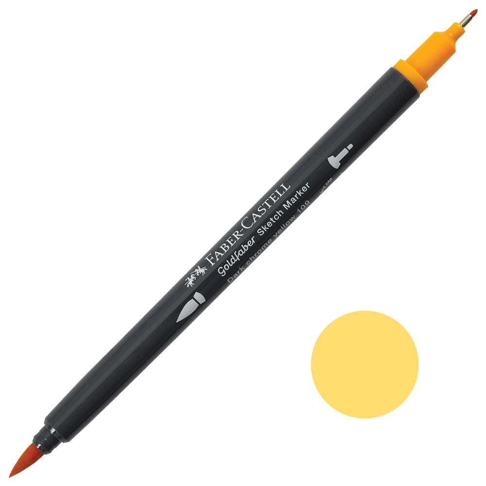 Faber-Castell Goldfaber Sketch Dual Marker Dark Chrome Yellow 109