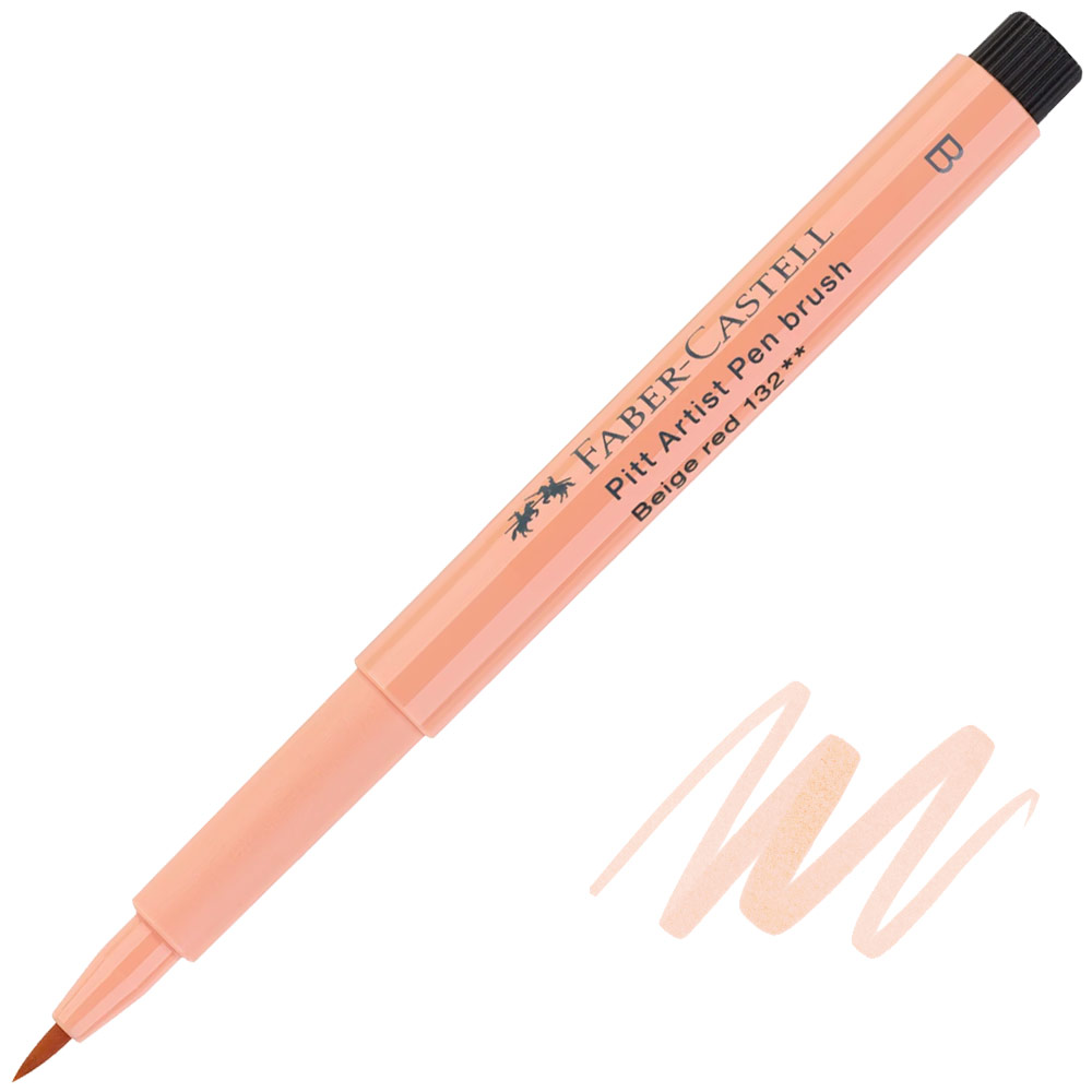 Faber-Castell Pitt Artist Pen Brush Beige Red