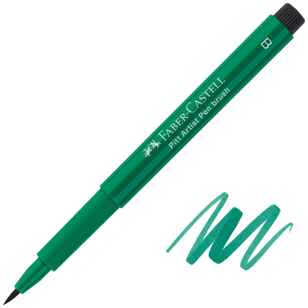 Faber-Castell Pitt Artist Pen Brush Dark Phthalo Green