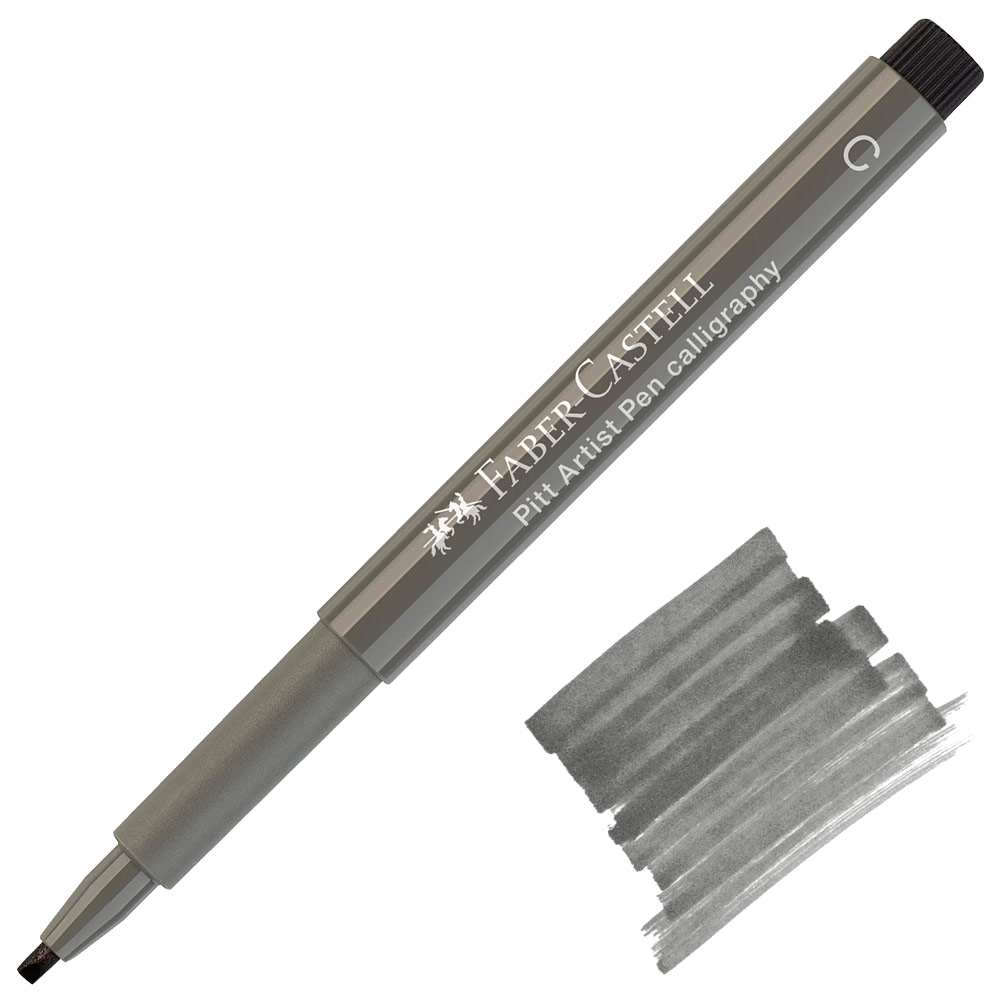 Faber-Castell Pitt Artist Pen Calligraphy 2.5mm Warm Grey IV