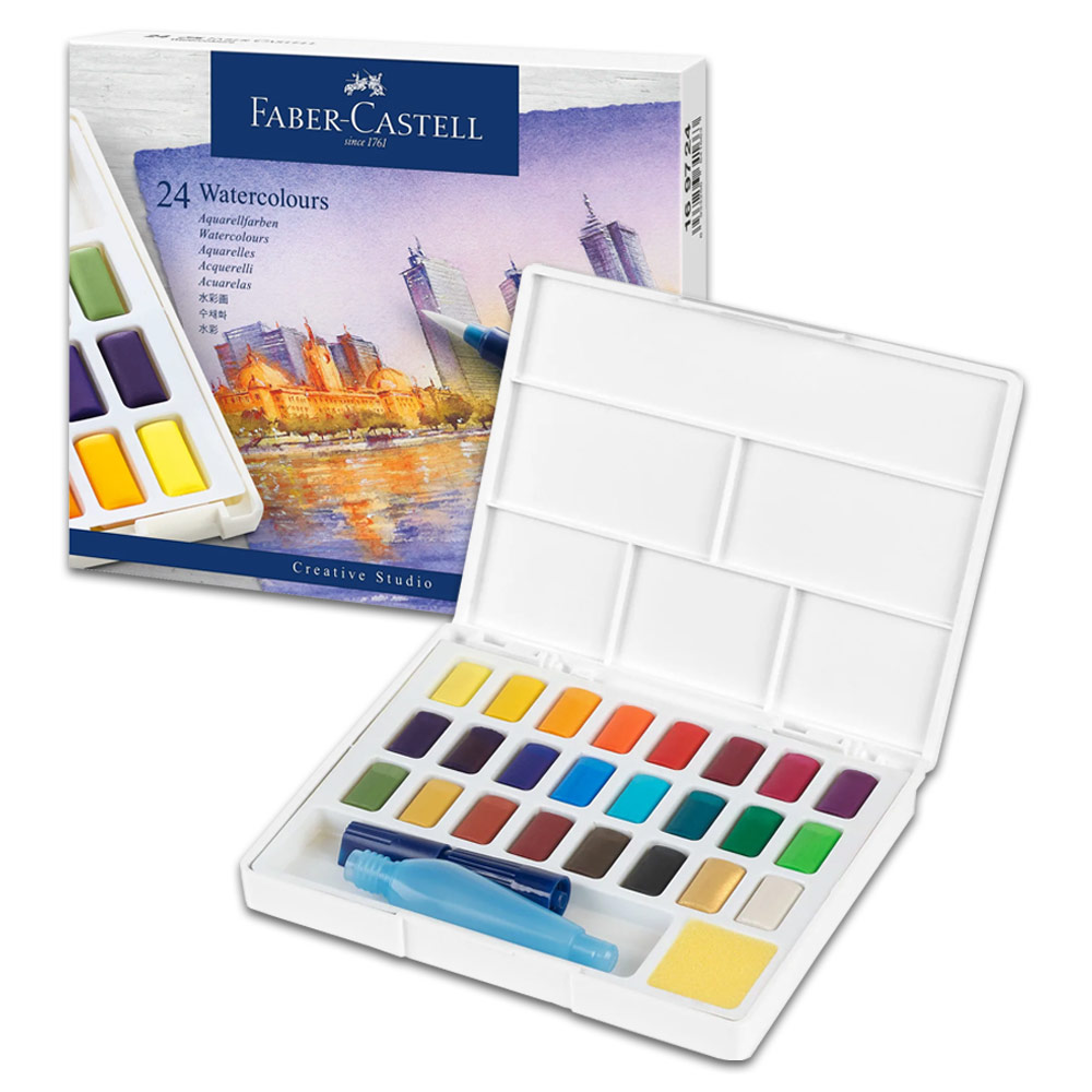 Faber-Castell Creative Studio Watercolor Pan 24 Set
