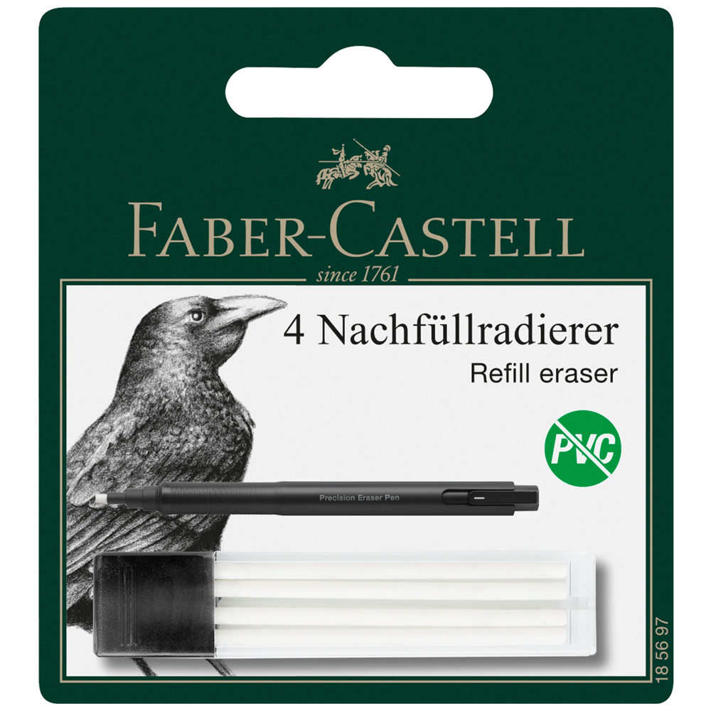 Faber-Castell Precision Eraser Refill 4 Pack