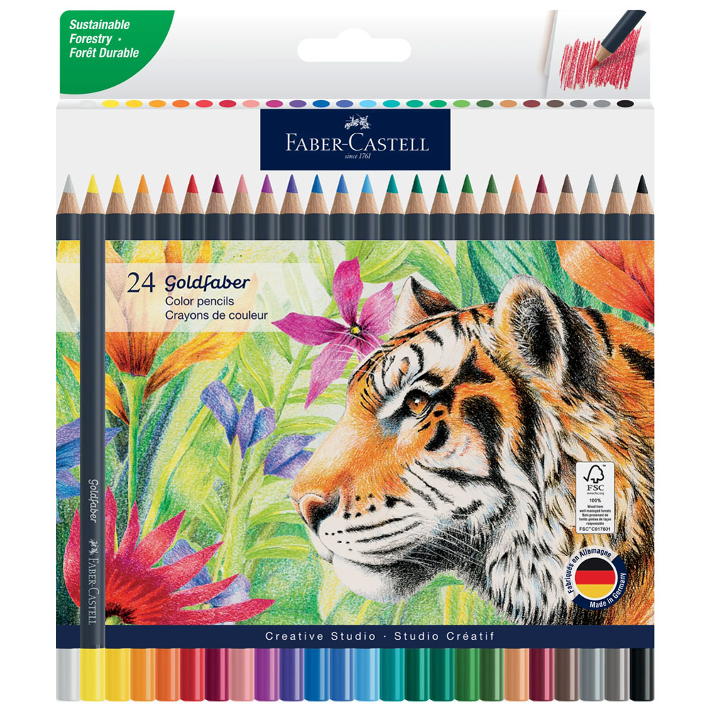 Faber-Castell Goldfaber Color Pencil 24 Set