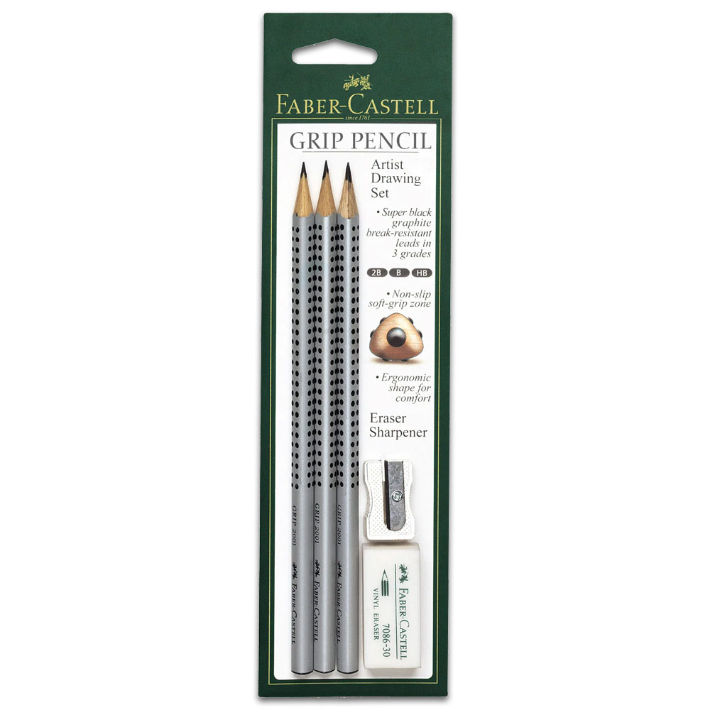 Faber-Castell Grip 2001 Graphite Pencil Drawing 5 Set