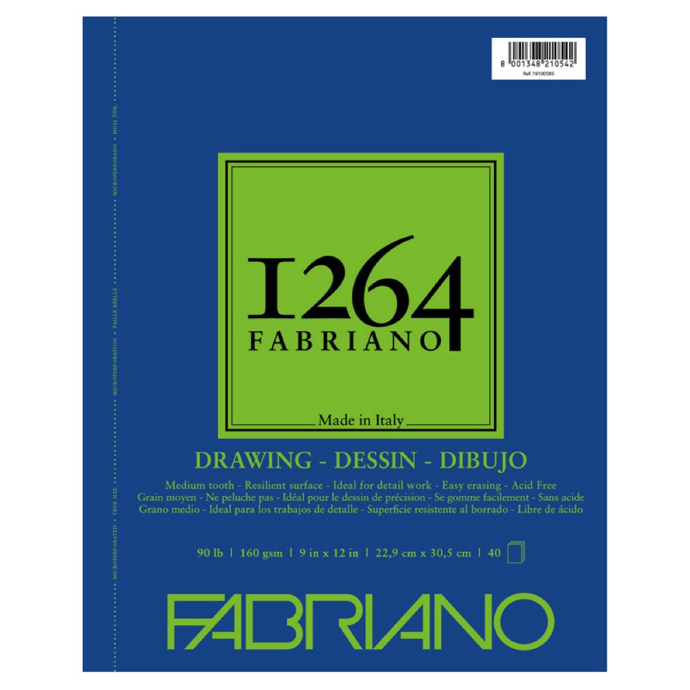 DRAWING - 1264 Fabriano Drawing Paper, 9 x 12