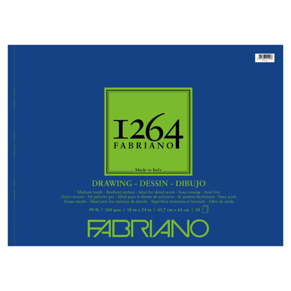 Fabriano 1264 Drawing (90 lb) Pad 18" x 24"
