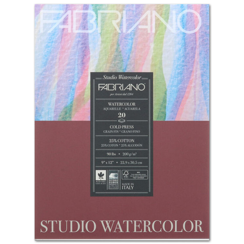 Departments - Fabriano Studio Watercolor Pad 90lb 9