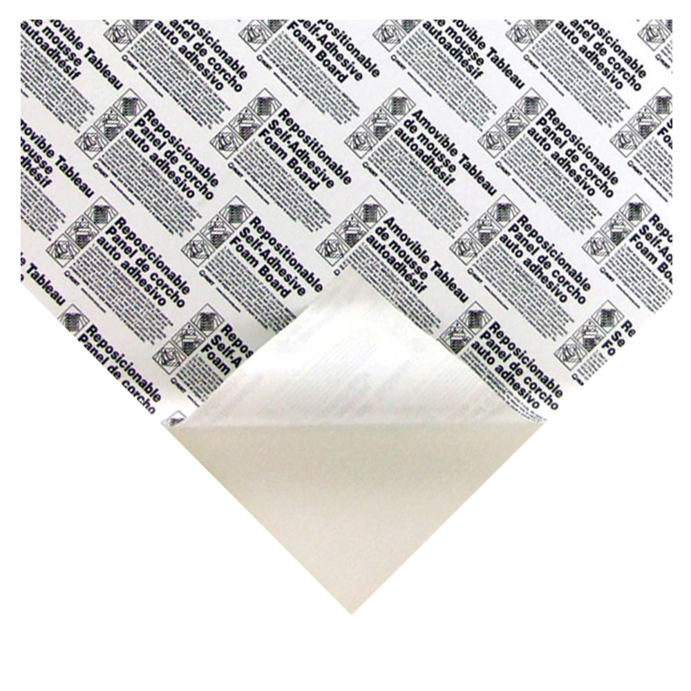 Quickstik High-Tack Adhesive Foam Board Sheet 3/16" Thick 32"x40" White