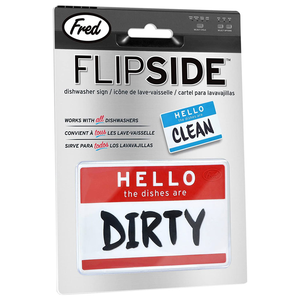 Fred Studio Dishwasher Sign Flipside Hello