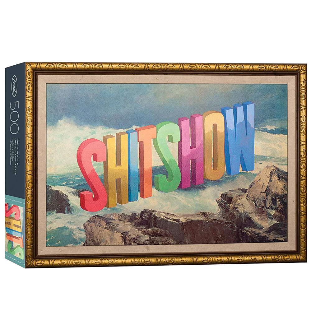 Fred Studio Artist Series Puzzle 500 Piece Wayne White Shitshow