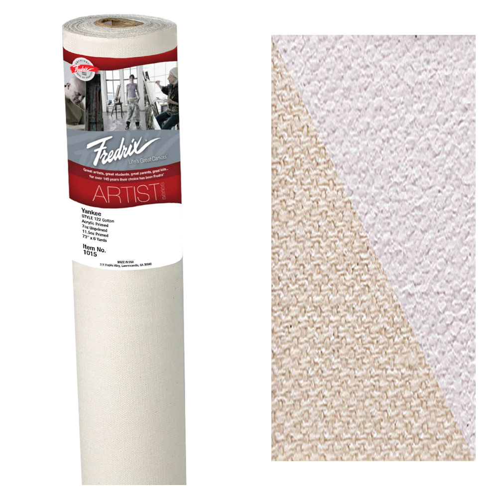 Fredrix ARTIST SERIES 11.5oz Yankee #122 Cotton Canvas Roll 73"x6yd
