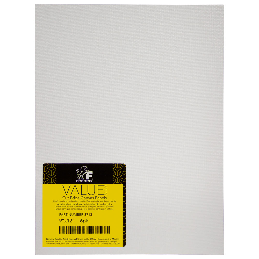 Cut Edge Panel White 9x12 - 6 Pack