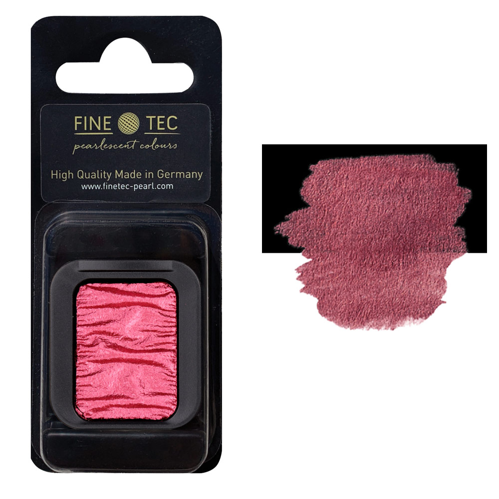 FINETEC Pearlescent Watercolour Pan Red