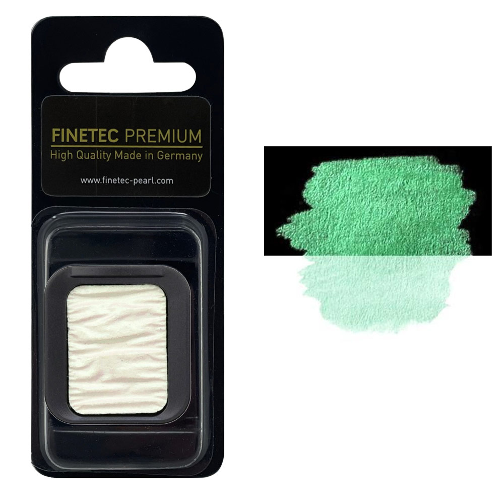 FINETEC Premium Iridescent Watercolour Pan Aurora Green