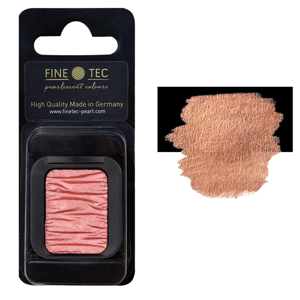 FINETEC Pearlescent Watercolour Pan Golden Rose