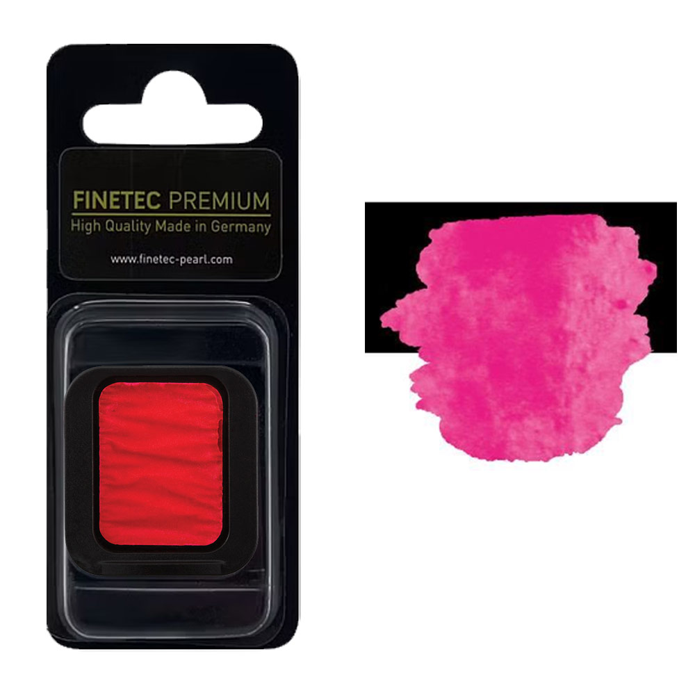FINETEC Premium Neon Watercolour Pan Magenta