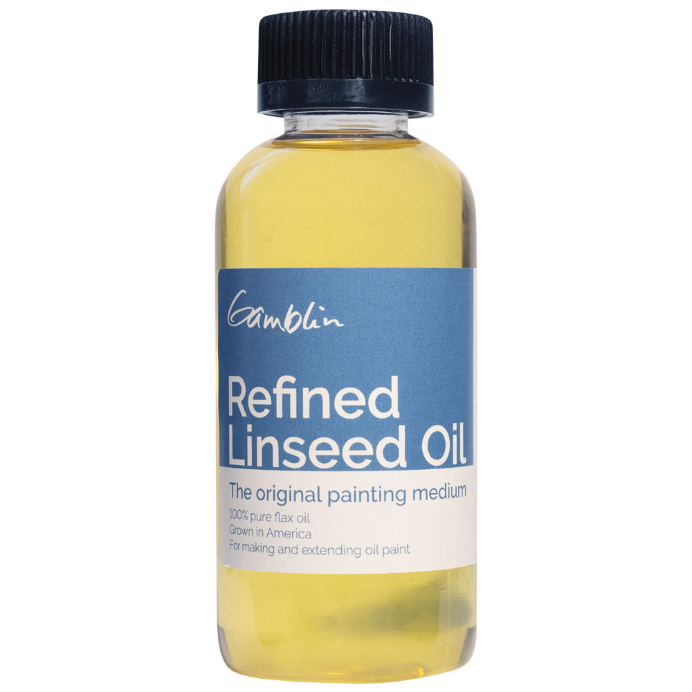Gamblin Artists' Oil Colors Refined Linseed Oil 4oz