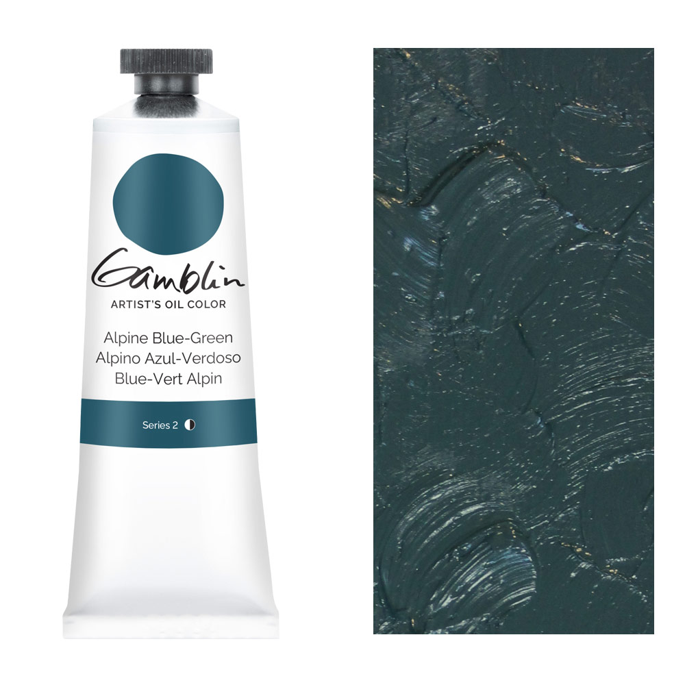 Gamblin Artist's Oil Colors 37ml Alpine Blue Green