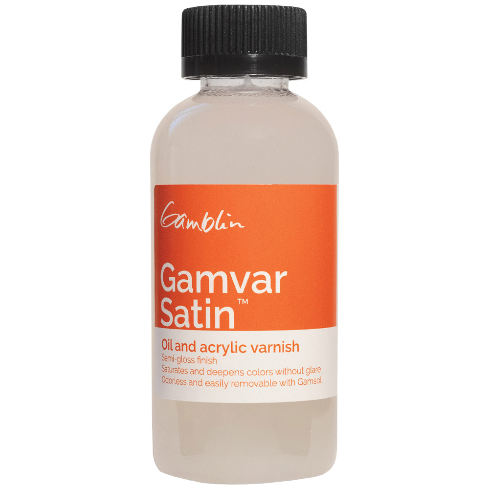 Gamblin Artists' Oil Color Gamvar Varnish Satin 4.2oz
