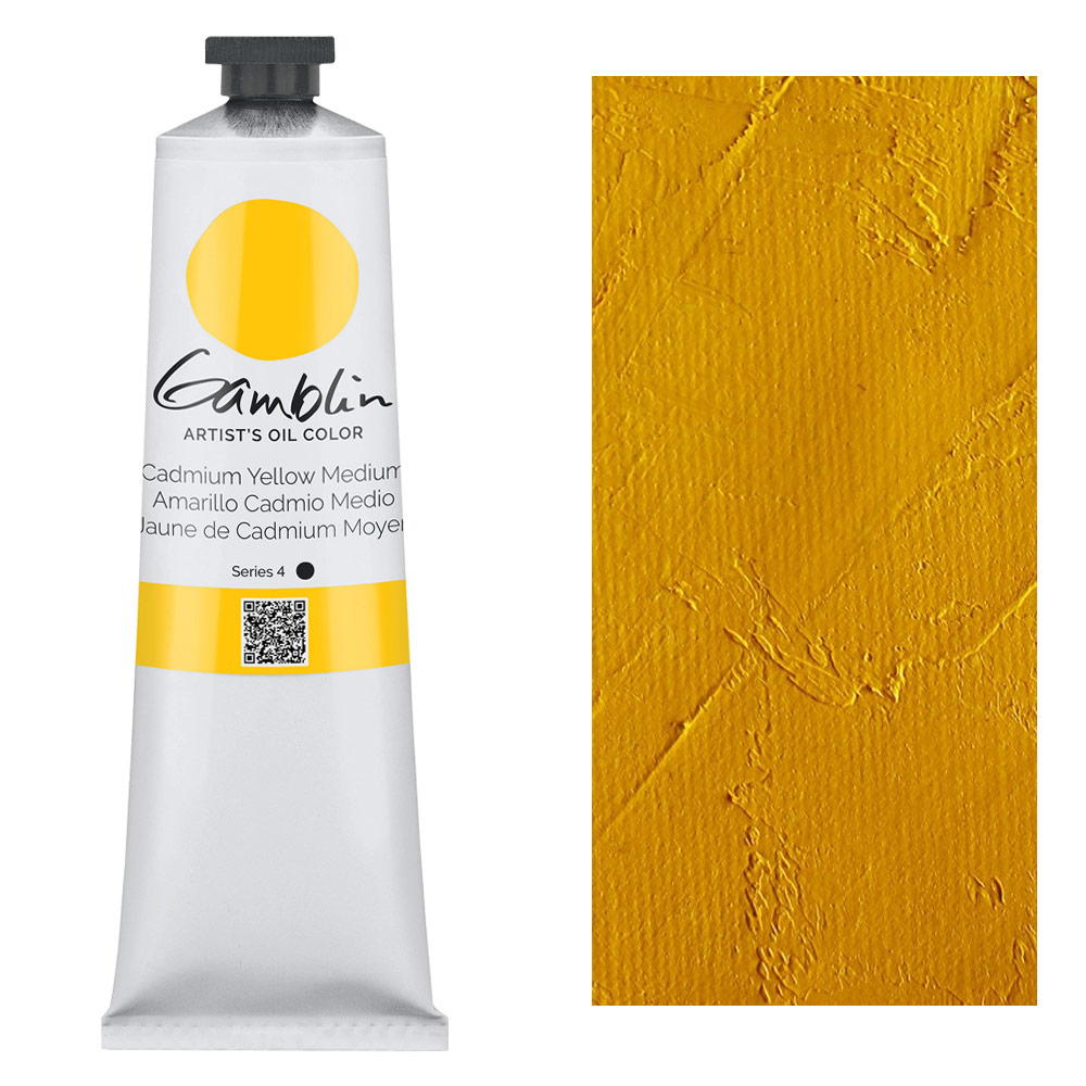 Gamblin Artist's Oil Colors 150ml Cadmium Yellow Medium