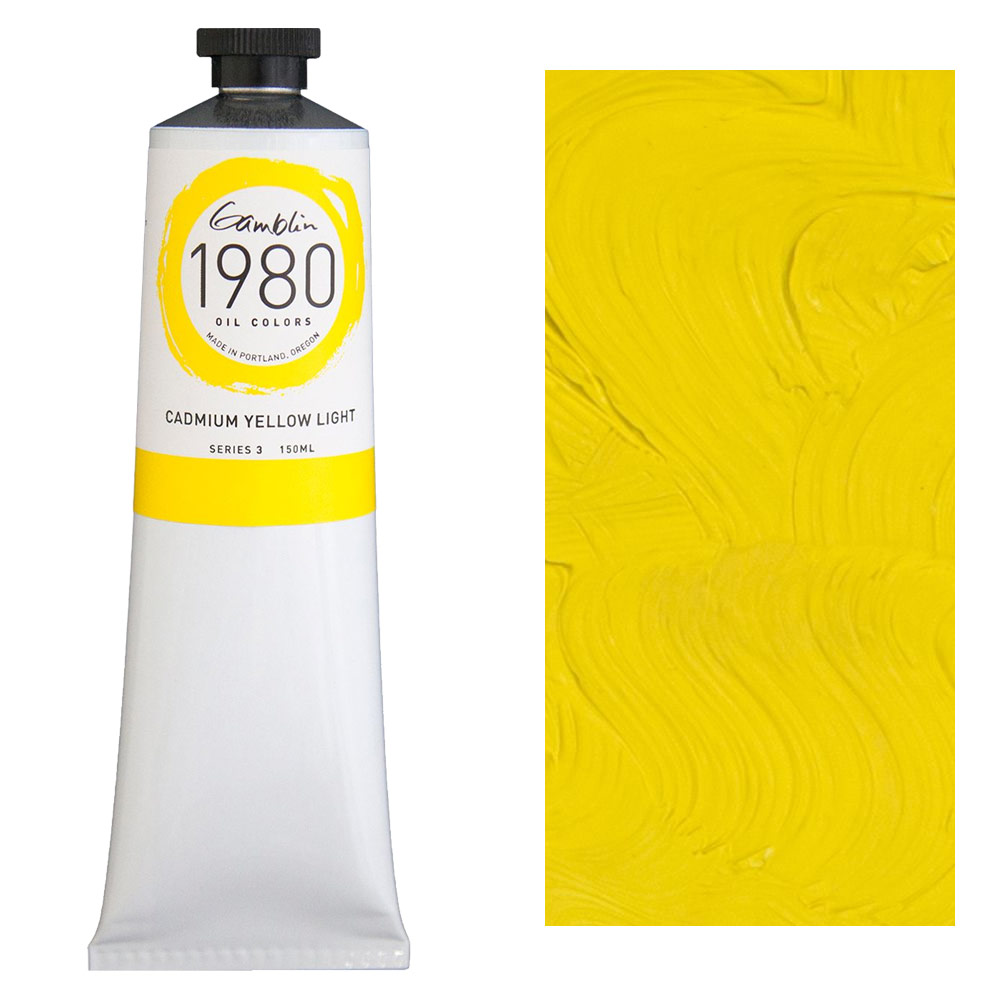 Gamblin 1980 Oil Colors 150ml Cadmium Yellow Light