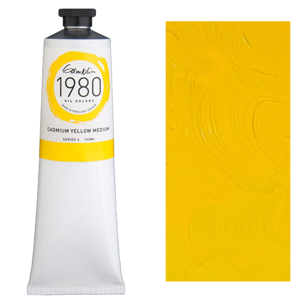 Gamblin 1980 Oil Colors 150ml Cadmium Yellow Medium