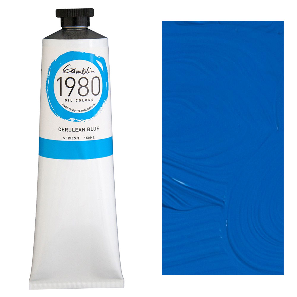Gamblin 1980 Oil Colors 150ml Cerulean Blue
