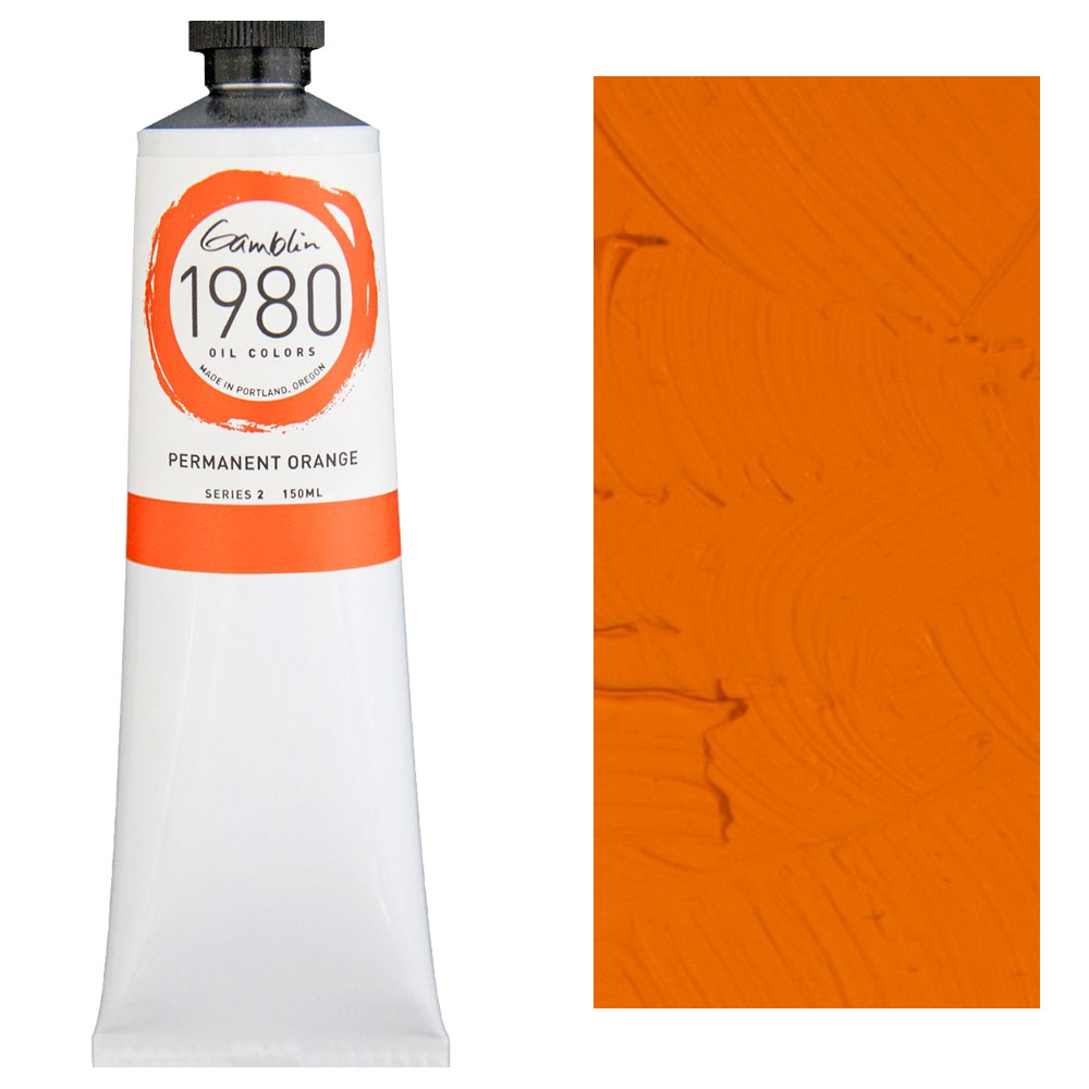 Gamblin 1980 Oil Colors 150ml Permanent Orange